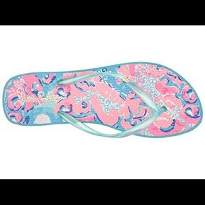 Lilly Pulitzer Flip Flops - Size 7/8